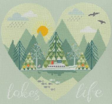 click here to view larger image of Lakes Life (counted cross stitch kit)
