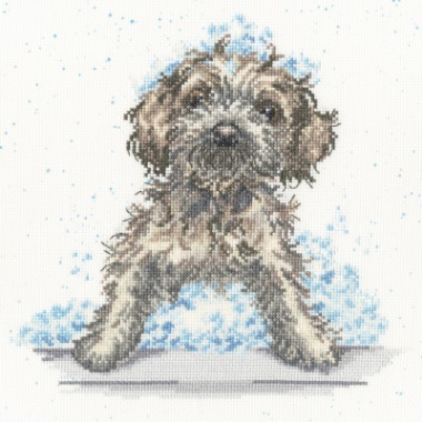 click here to view larger image of Bubbles & Barks (counted cross stitch kit)