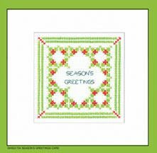 click here to view larger image of Season's Greetings Cards (counted cross stitch kit)