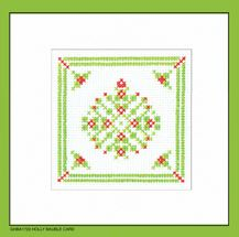 click here to view larger image of Bauble Cards (counted cross stitch kit)