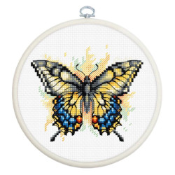 click here to view larger image of Swallowtail Butterfly  (counted cross stitch kit)