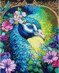 click here to view larger image of Proud Cerulean (counted cross stitch kit)