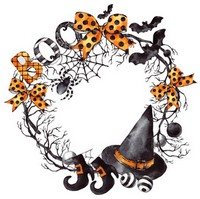 click here to view larger image of Halloween Wreath Magnet (accessory)