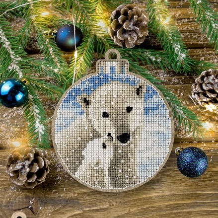 click here to view larger image of Cross Stitch Kit/Wood - FLW-016 (counted cross stitch kit)