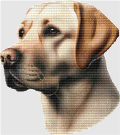 click here to view larger image of Labrador Retriever - Portrait (Yellow) (chart)