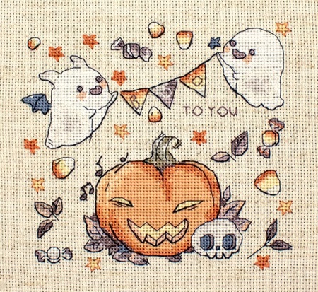 click here to view larger image of Boo to You (counted cross stitch kit)