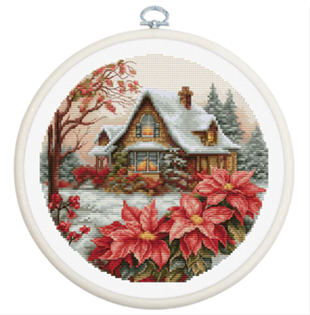 click here to view larger image of Little House in the Forest  (counted cross stitch kit)