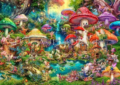 click here to view larger image of Merry Mushroom Village Picnic - Aimee Stewart (chart)