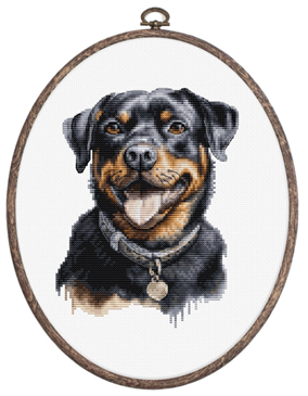 click here to view larger image of Rottweiler (counted cross stitch kit)