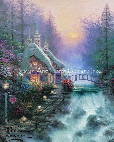 click here to view larger image of Sweetheart Cottage II/Mini - Thomas Kinkade (chart)