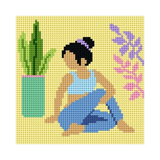 click here to view larger image of Yoga - SA9762 (needlepoint kit)