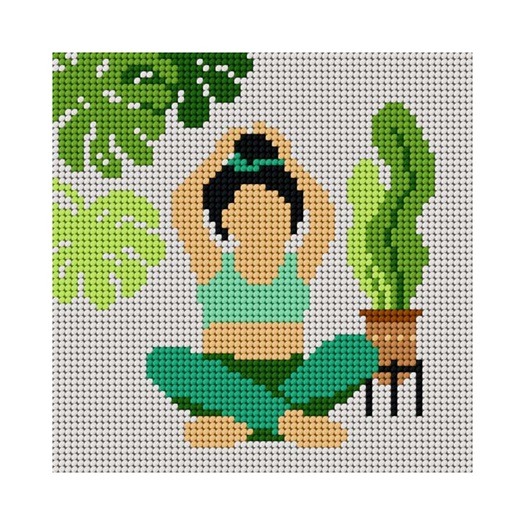 click here to view larger image of Yoga - SA9763 (needlepoint kit)