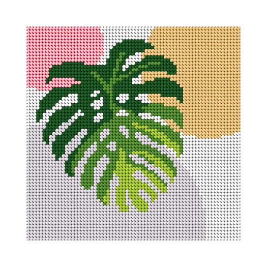 click here to view larger image of Monstera Leaf (needlepoint kit)