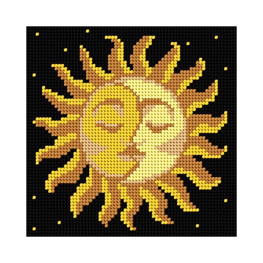 click here to view larger image of Sun/Moon (needlepoint kit)
