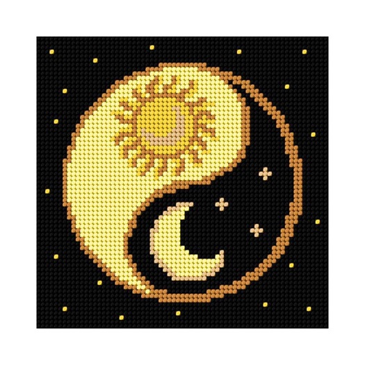 click here to view larger image of Yin Yang (needlepoint kit)