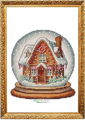 click here to view larger image of Snow Ball Gingerbread House (chart)