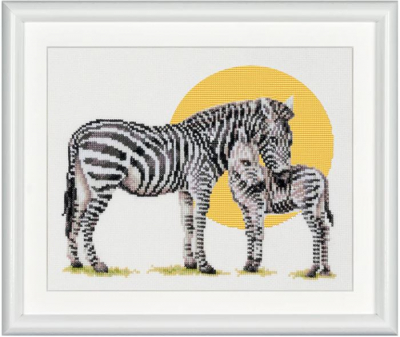 click here to view larger image of Safari Zebra (counted cross stitch kit)