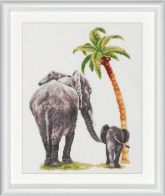 click here to view larger image of Safari Elephant (counted cross stitch kit)