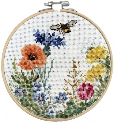 click here to view larger image of Wildflowers (counted cross stitch kit)