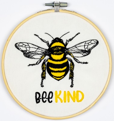 click here to view larger image of Bee Kind - Embroidery (embroidery kit)