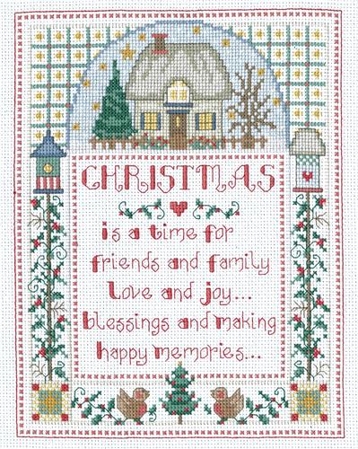 click here to view larger image of A Christmas Welcome, A - Gail Bussi (counted cross stitch kit)