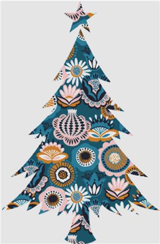 click here to view larger image of Modern Folk Christmas Tree (chart)