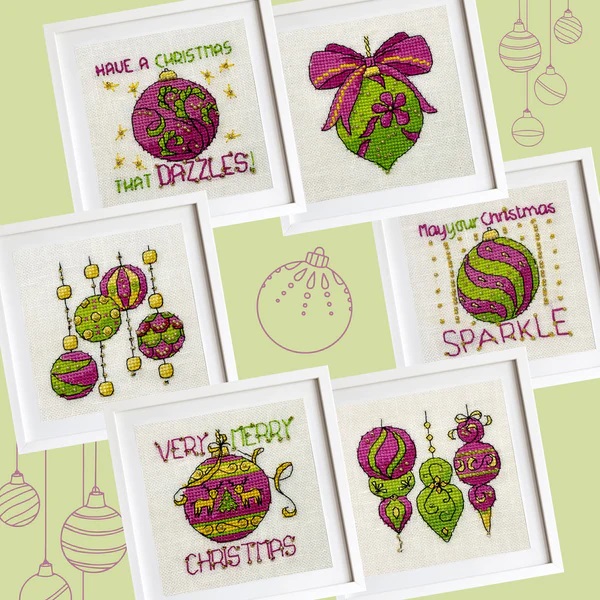 click here to view larger image of Raspberry and Lime Mini Patterns  (chart)