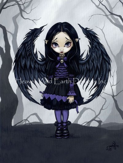 click here to view larger image of Purple Paper Hearts - Jasmine Becket-Griffith (chart)