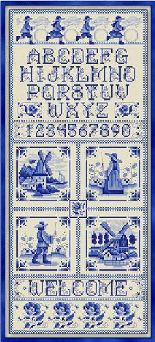 click here to view larger image of Blue Delft Sampler (chart)