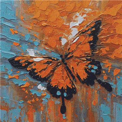 click here to view larger image of Vibrant Orange Butterfly (chart)