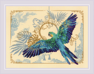 Mill Hill 2023 Laurel Burch Birds Collection Beaded Cross Stitch kit ~  Peacock