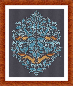 click here to view larger image of Damask and Squirrel (chart)