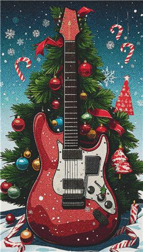 click here to view larger image of Christmas Guitar (chart)
