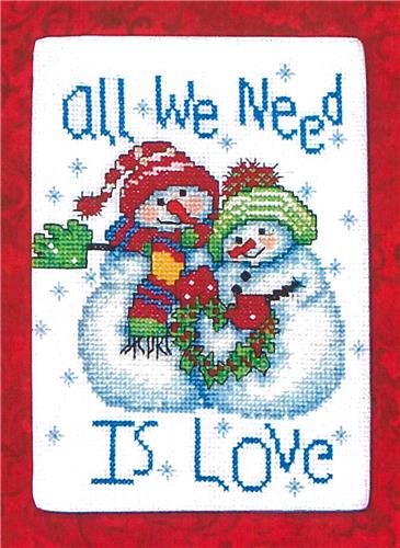 click here to view larger image of All We Need is Love - Bobbie G (counted cross stitch kit)