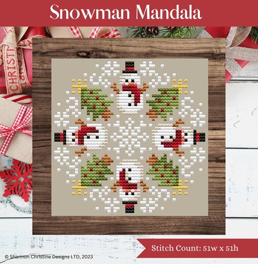 click here to view larger image of Snowman Mandala (chart)