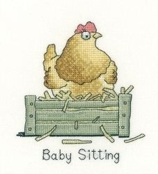 click here to view larger image of Baby Sitting Peters Farm (counted cross stitch kit)