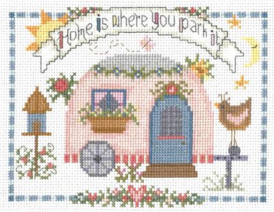click here to view larger image of Home Is Where You Park It - Gail Bussi (counted cross stitch kit)