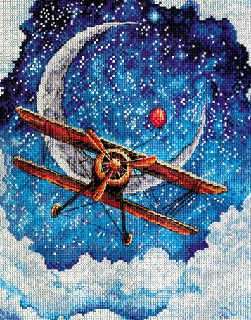 click here to view larger image of Above the Clouds (counted cross stitch kit)
