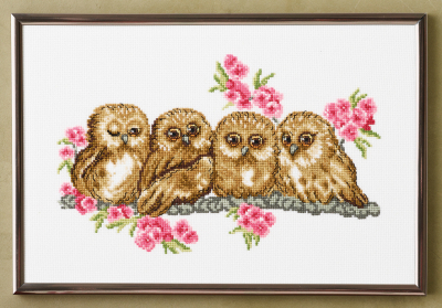 click here to view larger image of Owls (counted cross stitch kit)