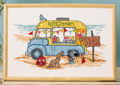 click here to view larger image of Ice Cream Truck (counted cross stitch kit)