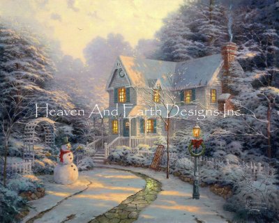 click here to view larger image of Night Before Christmas, The/Mini - Thomas Kinkade (chart)