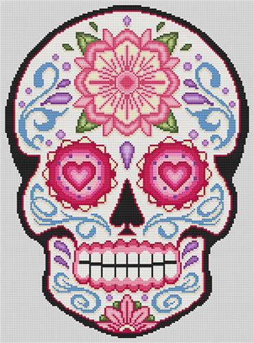 click here to view larger image of Shades of Love Sugar Skull (chart)