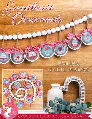 click here to view larger image of Sweetheart Ornaments (12 designs) (chart)
