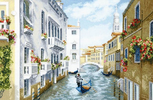 click here to view larger image of Noon in Venice (counted cross stitch kit)