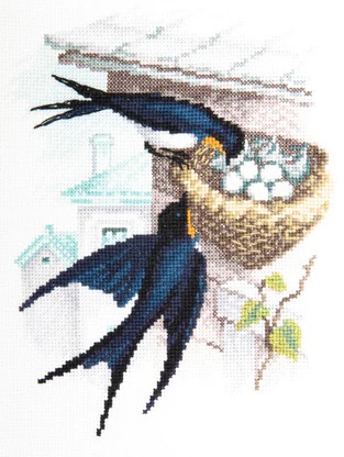 click here to view larger image of Swallow Nest (counted cross stitch kit)