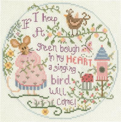 click here to view larger image of Singing Bird, A  - Gail Bussi (counted cross stitch kit)