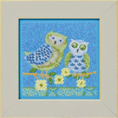 click here to view larger image of Summer Owls (2024) (counted cross stitch kit)