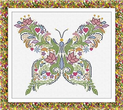 click here to view larger image of Butterfly of Flowers (chart)