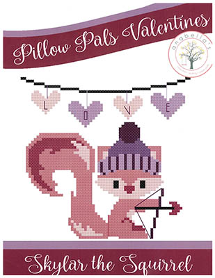 click here to view larger image of Skylar the Squirrel - Pillow Pals Valentine's (chart)