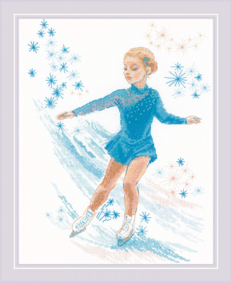 click here to view larger image of Figure Skating (counted cross stitch kit)